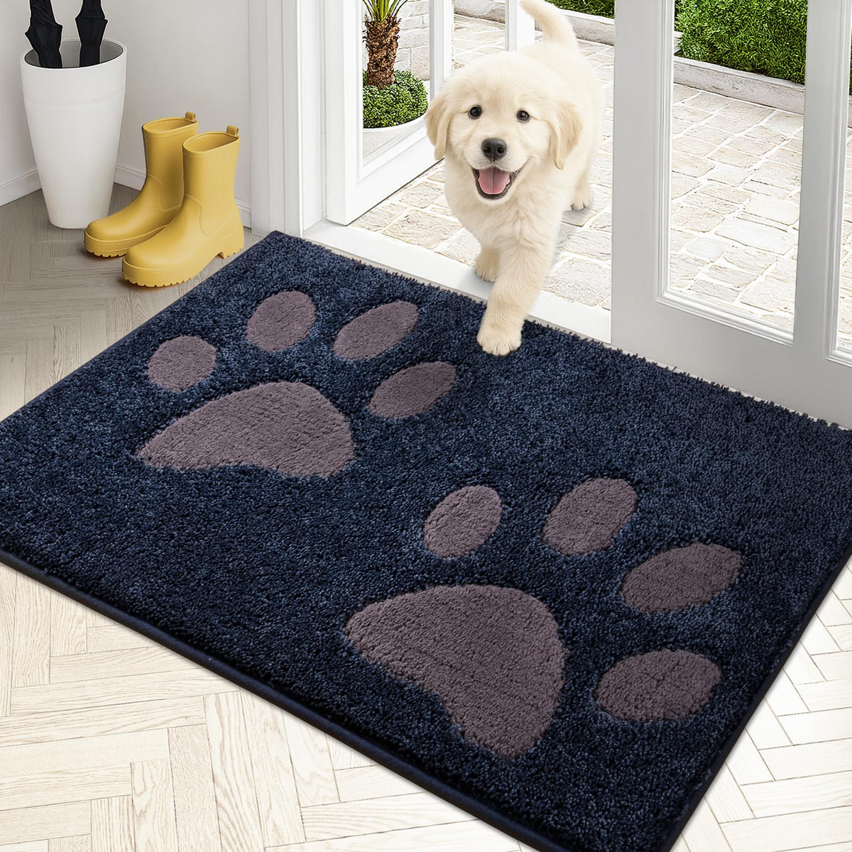 Alfombrilla PURRUGS captura suciedad para entradas limpias y secas.
