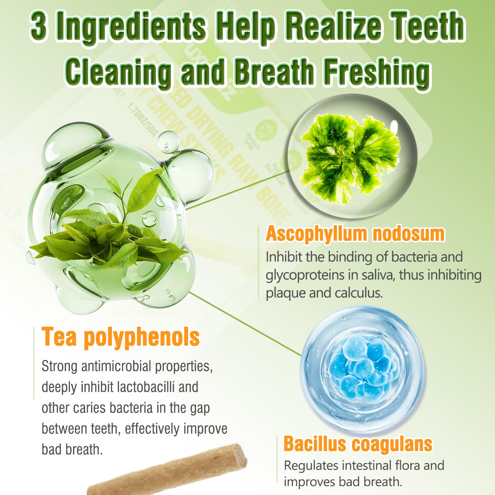 Puxulyiz, textura crocante para cuidado dental suave.
