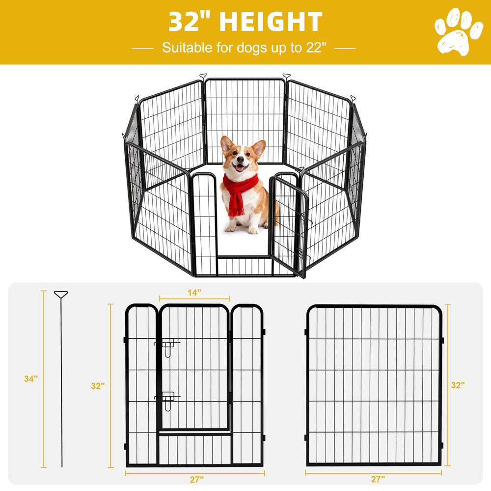 Pvpy Yvrd jaula para perros exterior, perfecta para patio o jardín