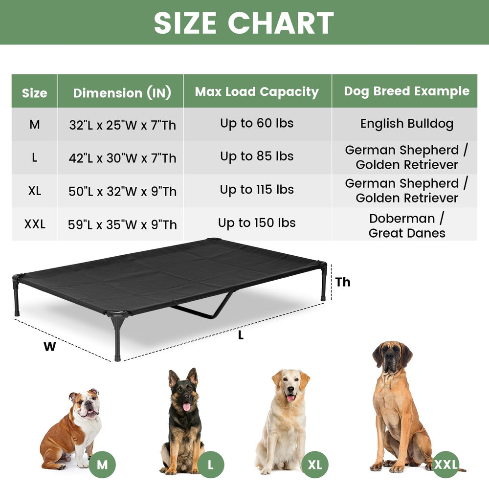 PVY cama para perro malla lavable y transpirable en exteriores brinda comodidad.
