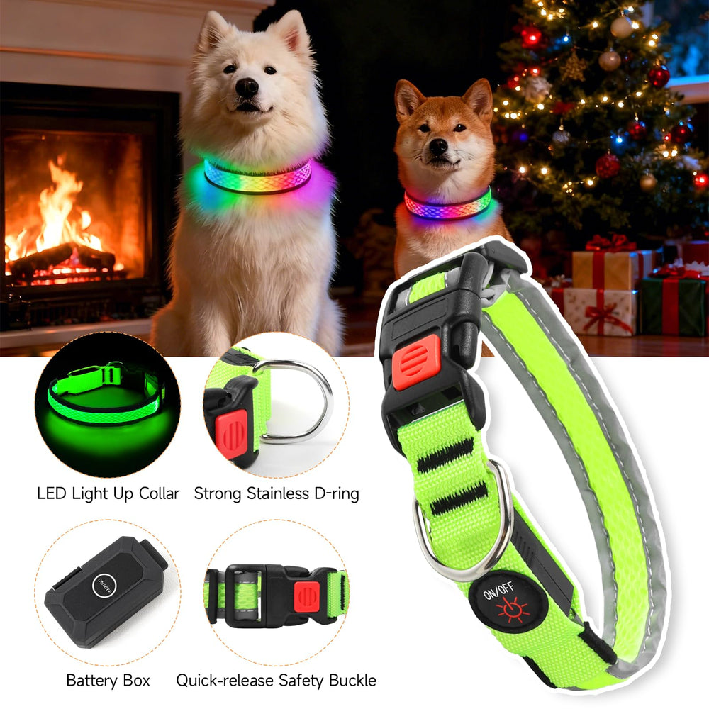 PWOD collar LED brillo intenso para caminar de noche sin perderse