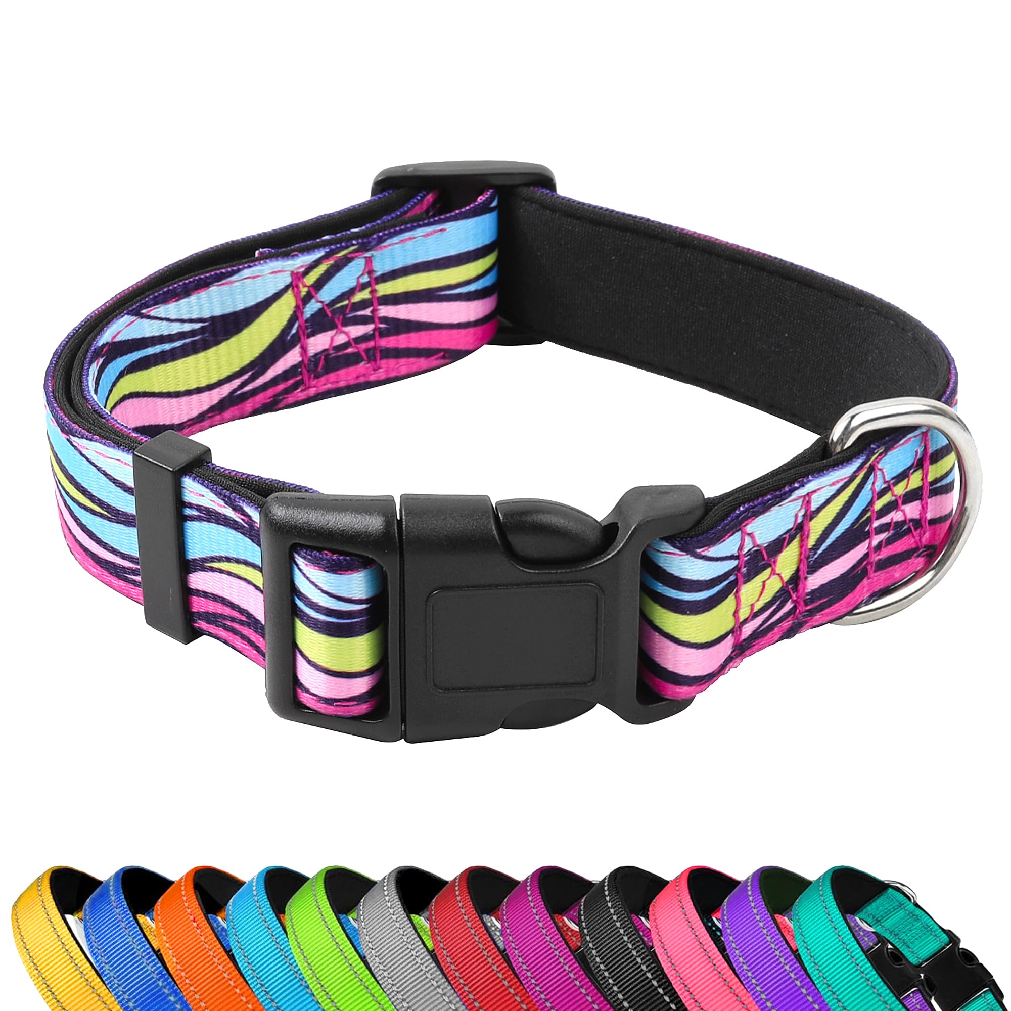 Collar PWOD reflectante de neopreno, mayor visibilidad nocturna para tu mascota.