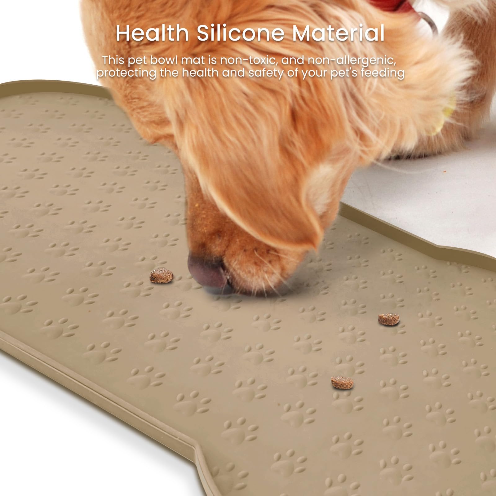 PWTAA Alfombrilla para mascotas de tamaño mediano, duradera y estable.