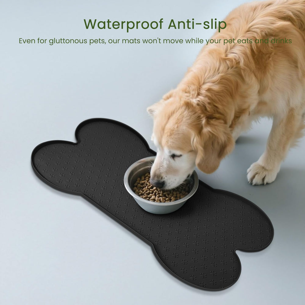 PWTAA alfombrilla de silicona para perros y gatos, fácil de limpiar.