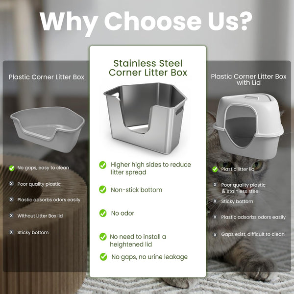 PWTAA diseño espacioso para gatos pequeños y medianos, sensación amplia.