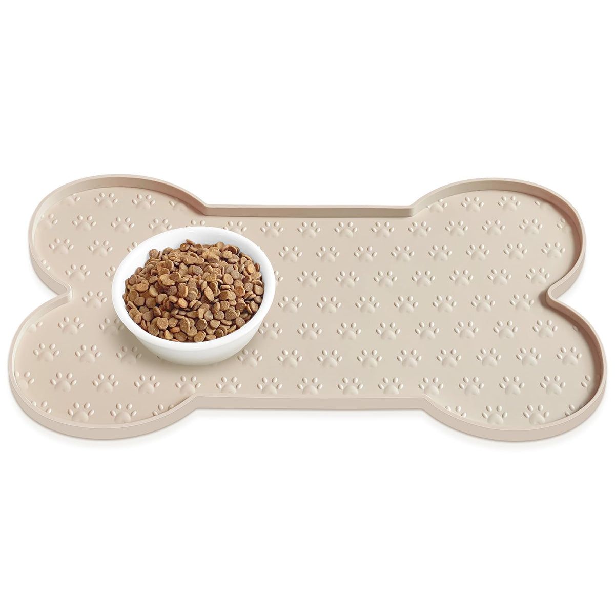 PWTAA Alfombrilla de alimentación de silicona segura para perros, evita derrames