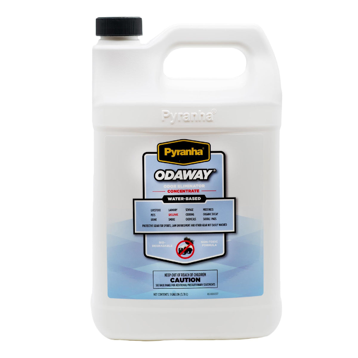 Pyranha Odaway, spray frente a la botella, neutraliza olores de forma rápida.
