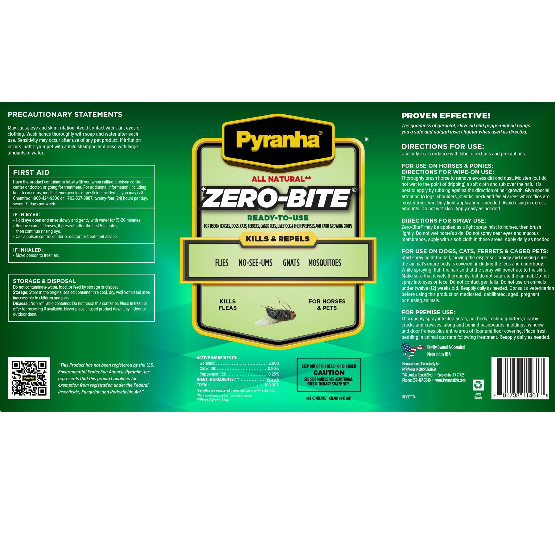 Pyranha Zero-Bite, atomizador sin grasa para una cobertura suave.