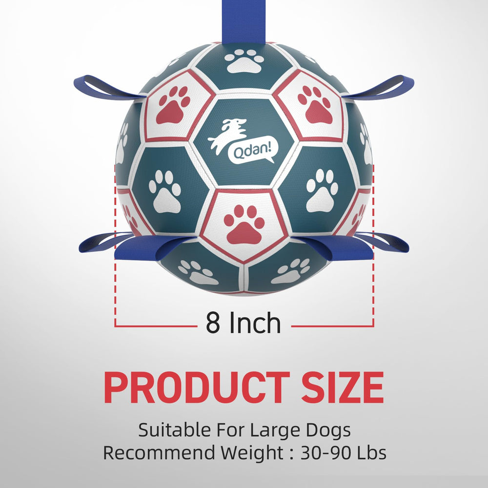 QDAN balón para perros grandes 30-90 libras, ideal para tirón controlado