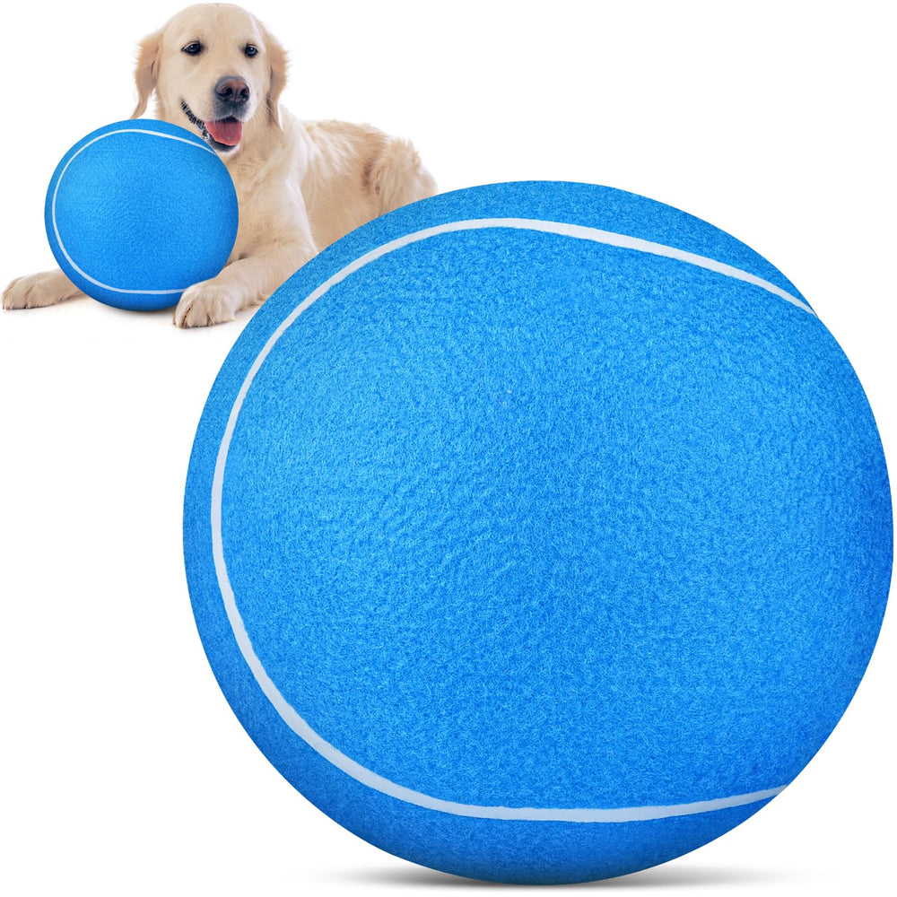 QDAN Pelota de tenis gigante para perros, ideal para juegos al aire libre.