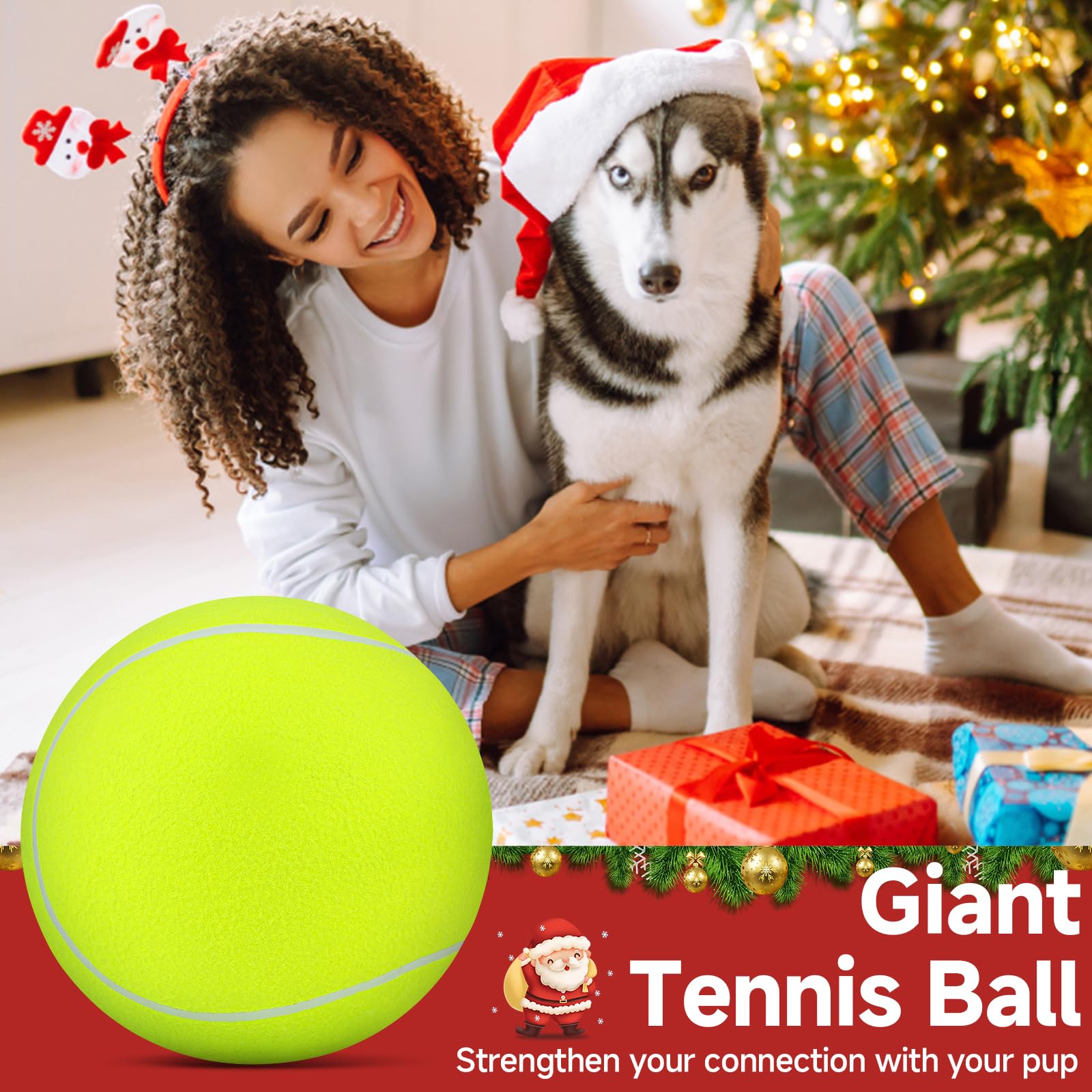 QDAN balón tenis para perros, cuidado y limpieza para uso duradero.