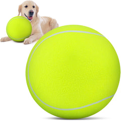 QDAN balón tenis gigante para perros de 9,5 pulgadas, ideal para juegos al aire libre.