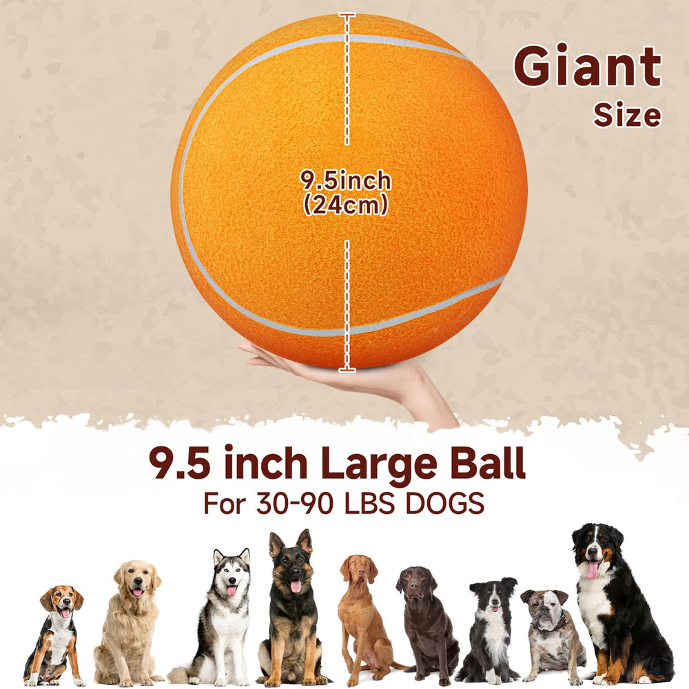 QDAN bola-tenis de 9,5 pulgadas para entrenamiento en exteriores o interiores.