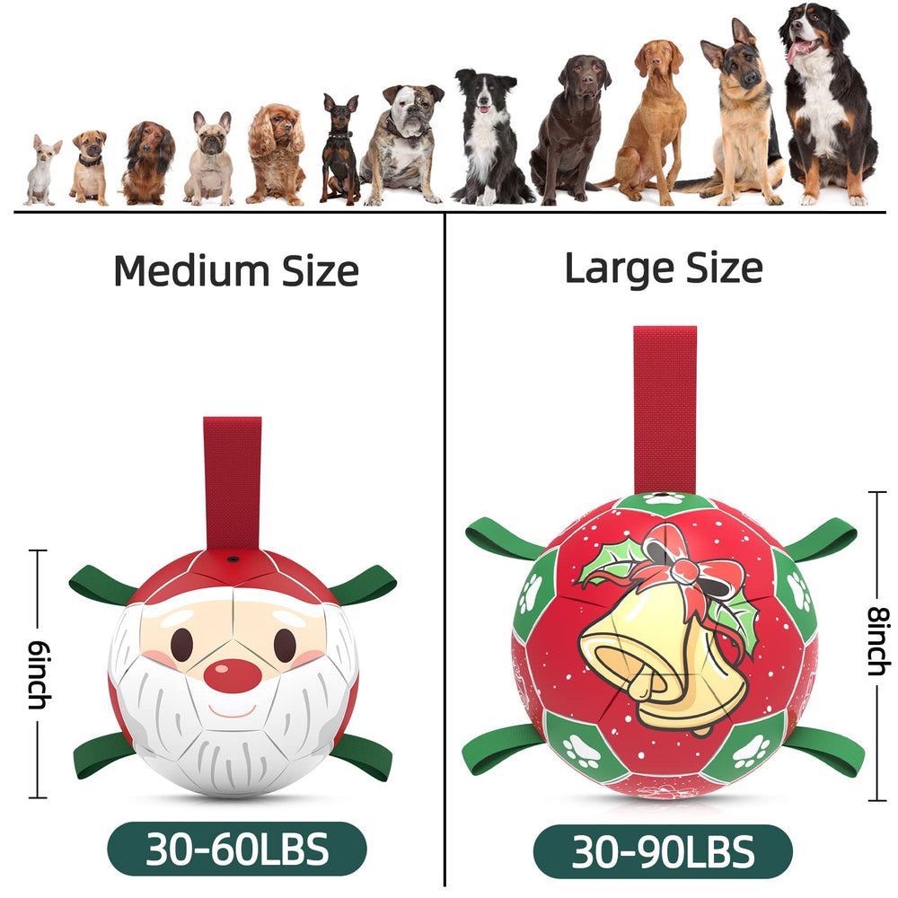 QDAN diseño navideno para perros, detalle festivo en el juguete