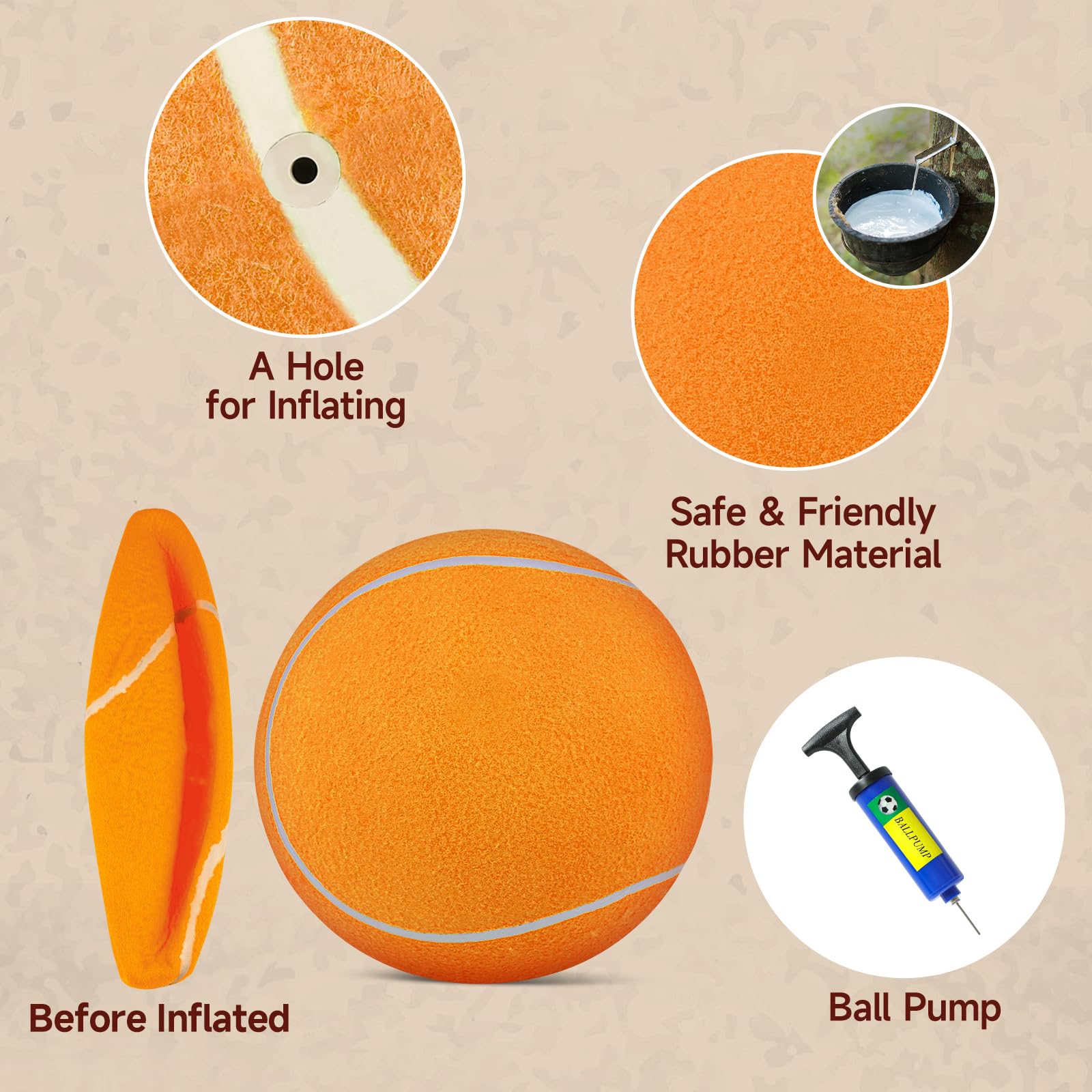 QDAN juguete exterior para perros, resistente para sesiones de juego intenso.