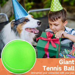 QDAN Pelota tenis gigante para perros grandes, uso interior seguro