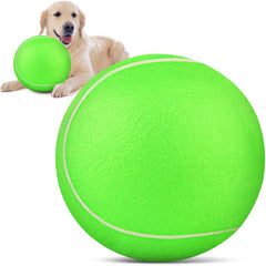 QDAN Pelota tenis gigante verde para exterior, ideal para juego al aire libre