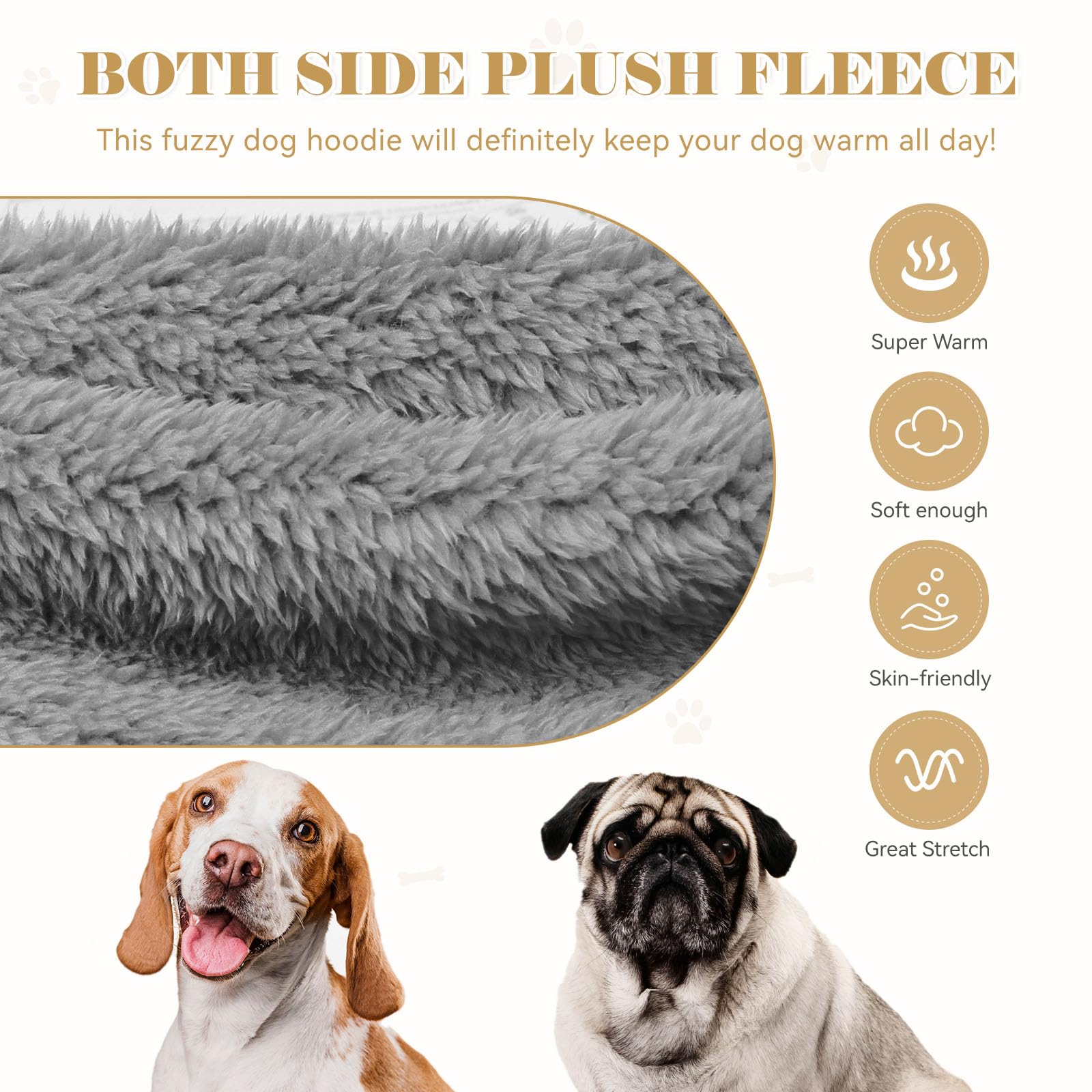 QDYU guía de tallas, ajuste ideal para perros grandes.