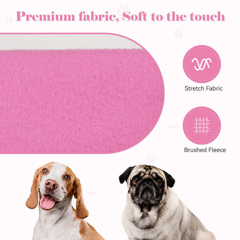 QDYU sudadera para perro grande rosa, capucha segura y cálida.