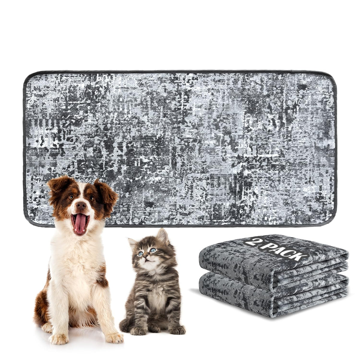 Almohadillas lavables Qeils para entrenamiento canino, 24x48, absorben y evitan derrames