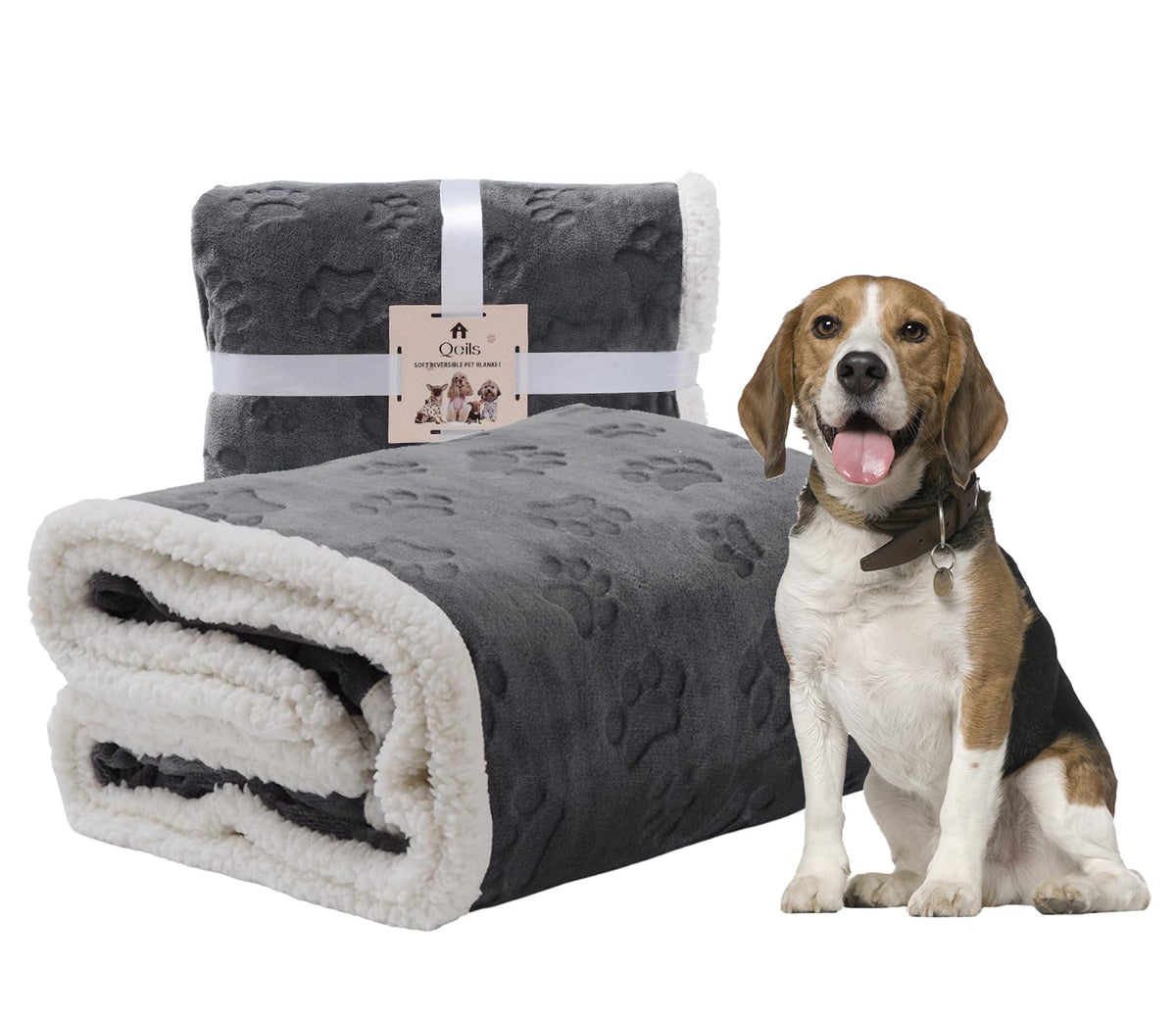 Manta impermeable Qeils con membrana interior para proteger muebles.
