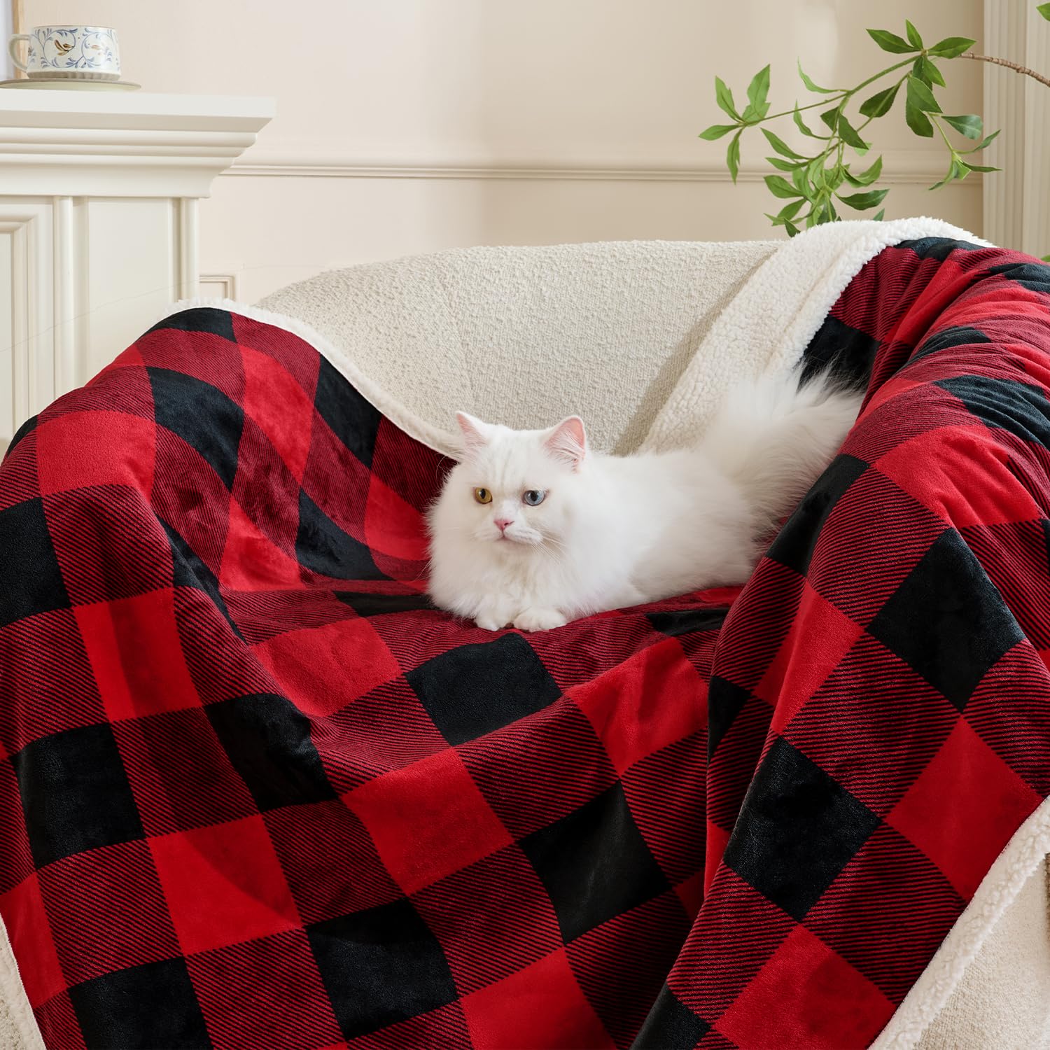Manta Qeils para perro grande, impermeable; protege muebles y mantiene al perro seco.