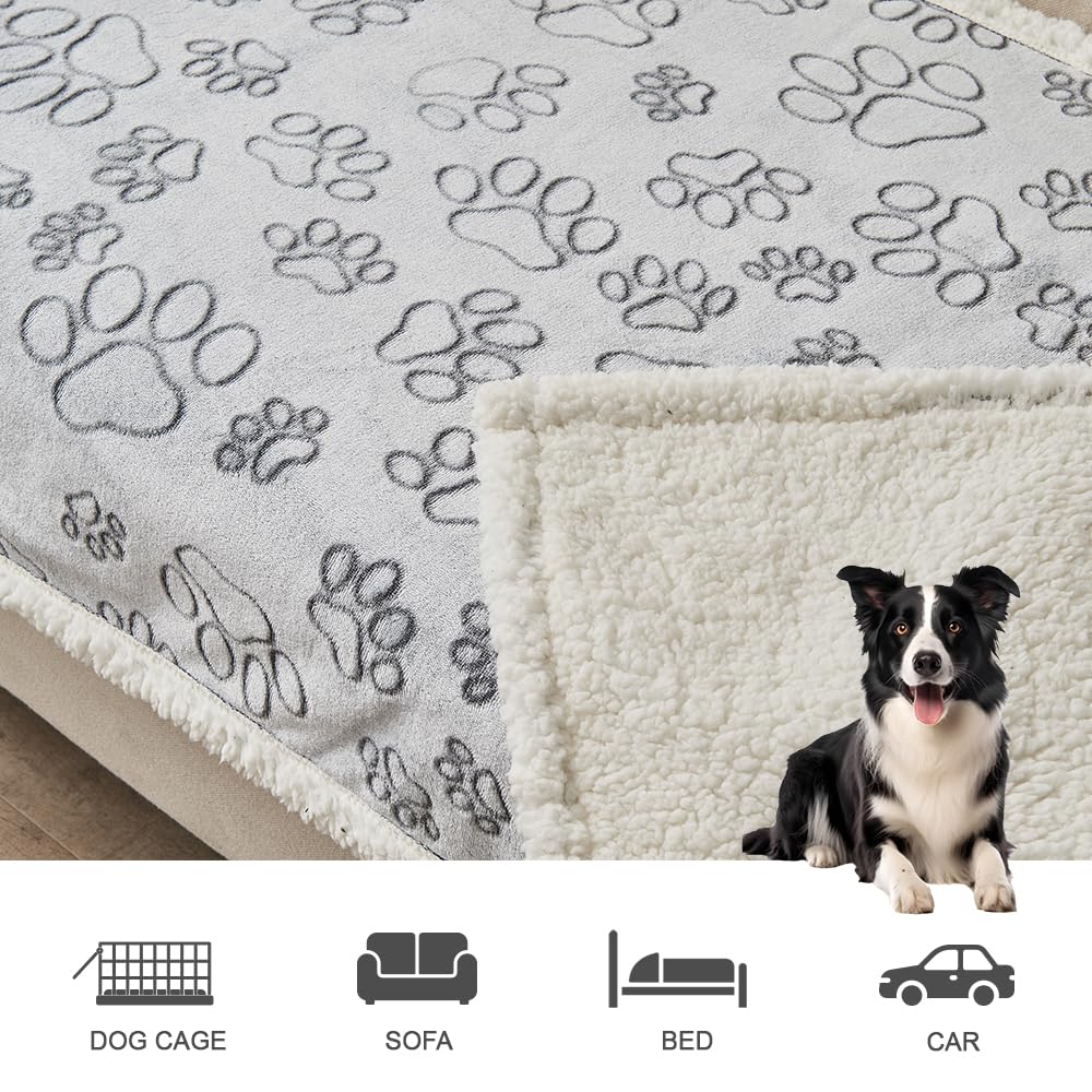 Manta QEILS para perros grandes, lavable a máquina y secado al aire.