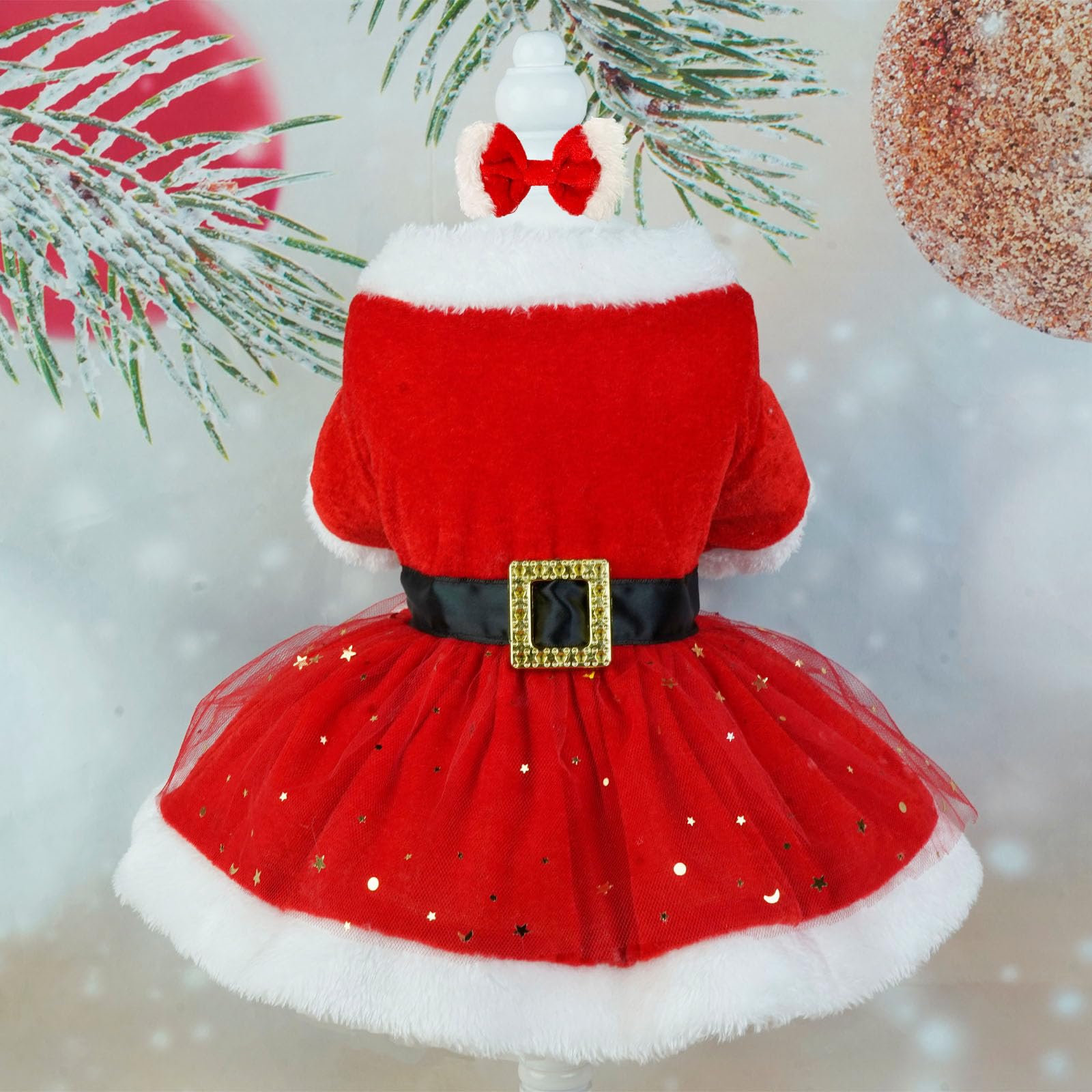 Disfraz navideño Qidelong listo para sesiones de fotos y eventos