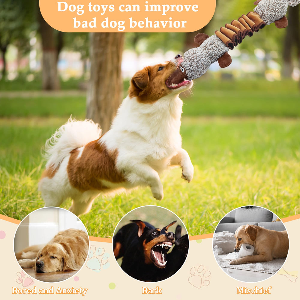 Juguete ornitorrinco con papel crujiente para sorprender al perro.
