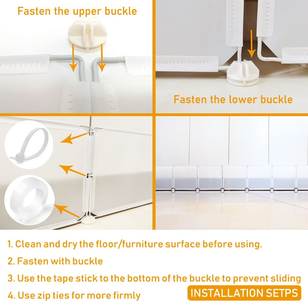 QIYIHOME Blocker protege contra polvo y suciedad bajo la cama.