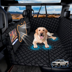 QINGTI c Sublima: cubre asiento trasero de camión XXL con ajuste perfecto para perros grandes y protección.