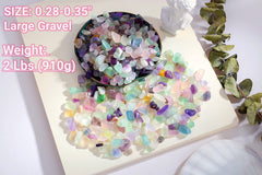 QINJIEJIE fluorita piedras pulidas; aporta brillo decorativo para macetas y arreglos.
