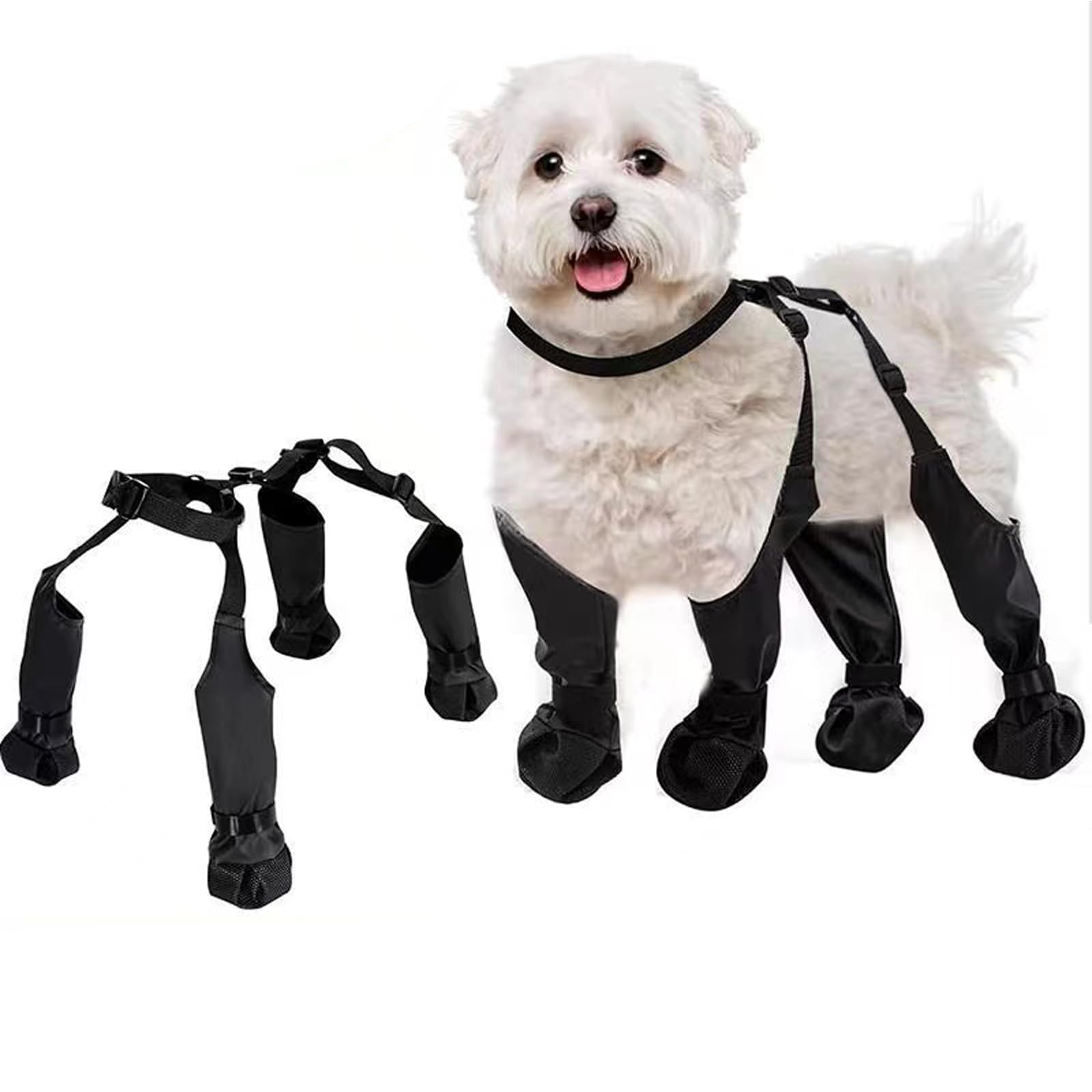 QINSHIYUE botas para perro: impermeables para las patas, ideales para lluvia o barro.