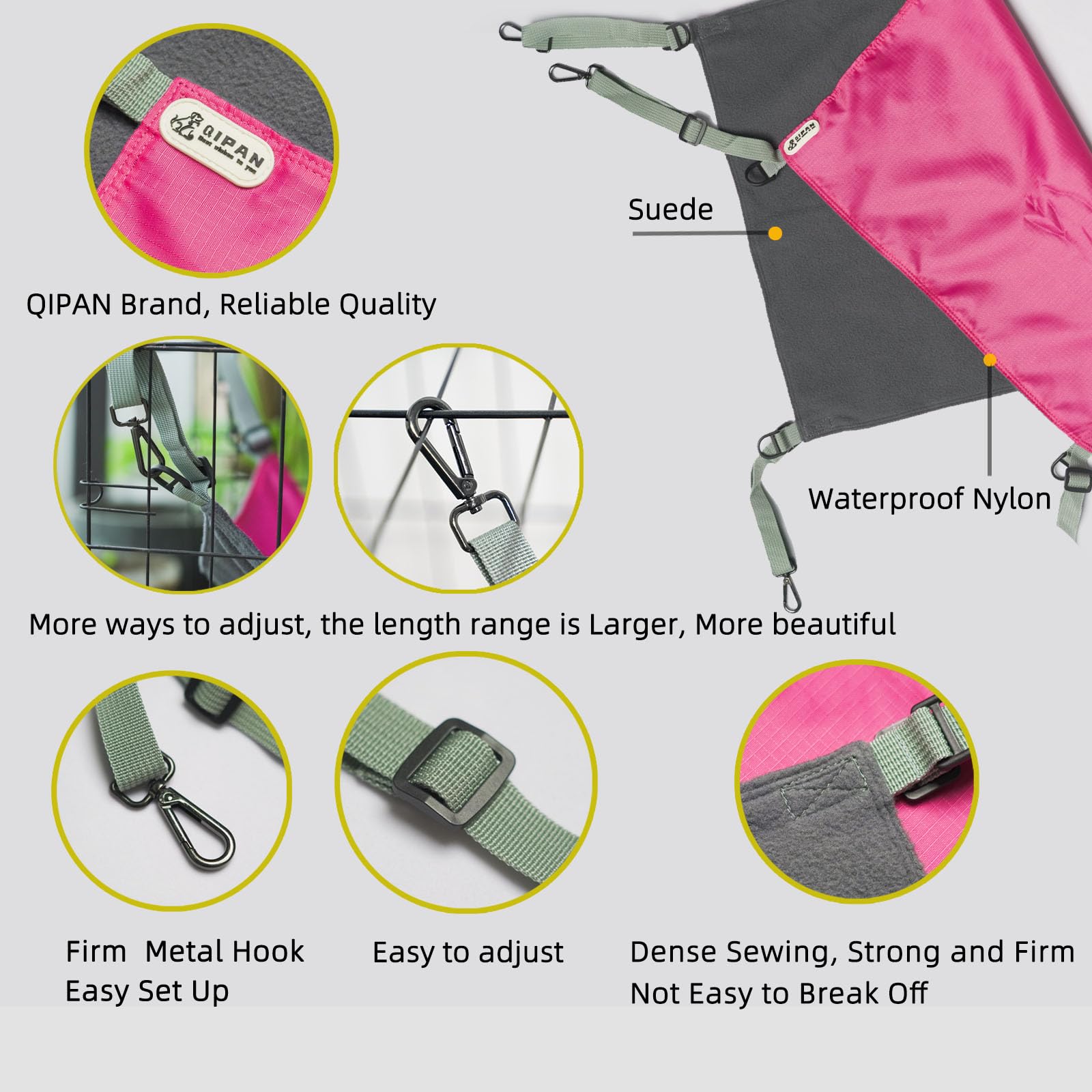 QIPAN tapete de nylon impermeable, mantiene al gato fresco en verano