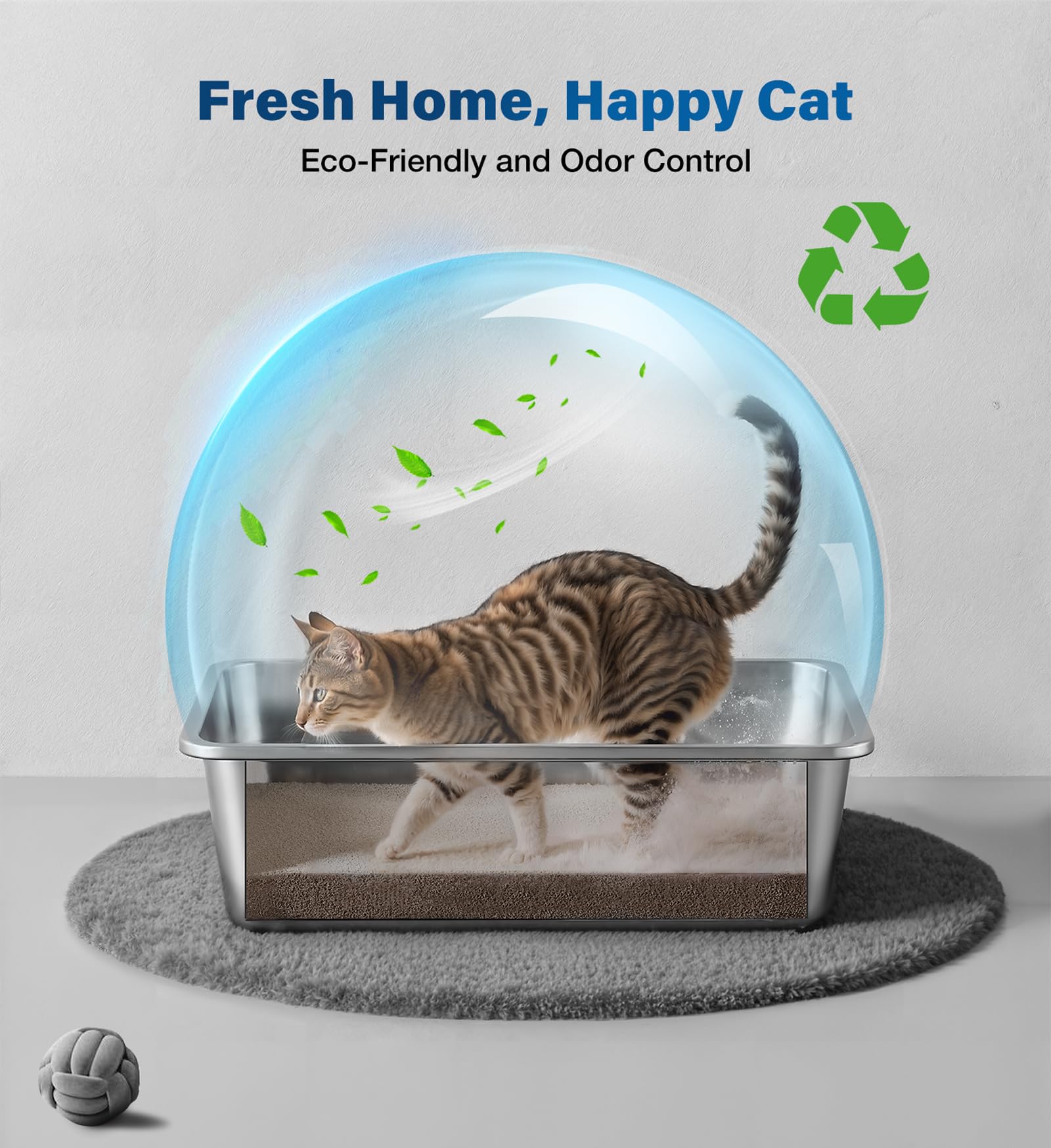 Diseno optimizado de espacio de Qiuma para gatos pequeños y medianos.