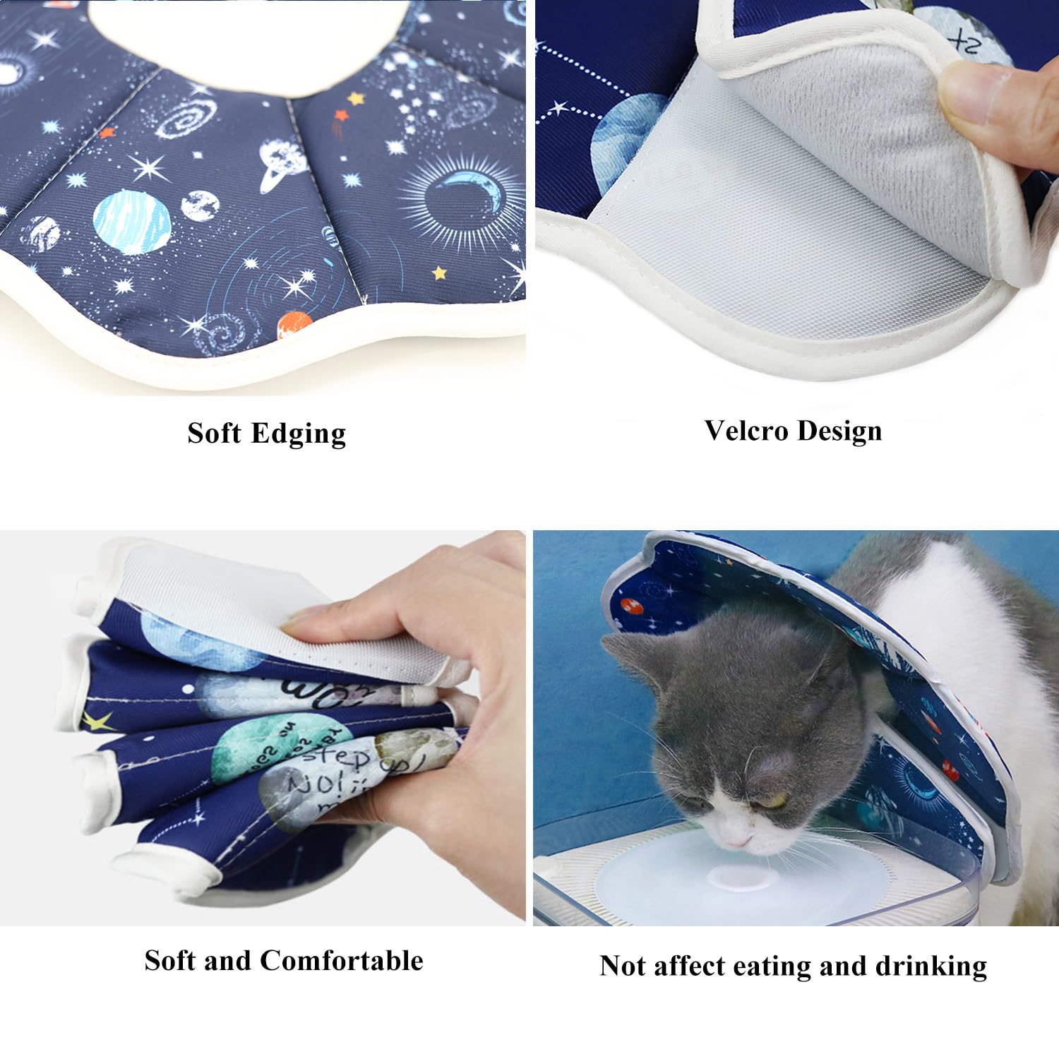 QIYADIN collar-gato-comodo-material-suave: comodidad diaria para gatos durante uso prolongado.
