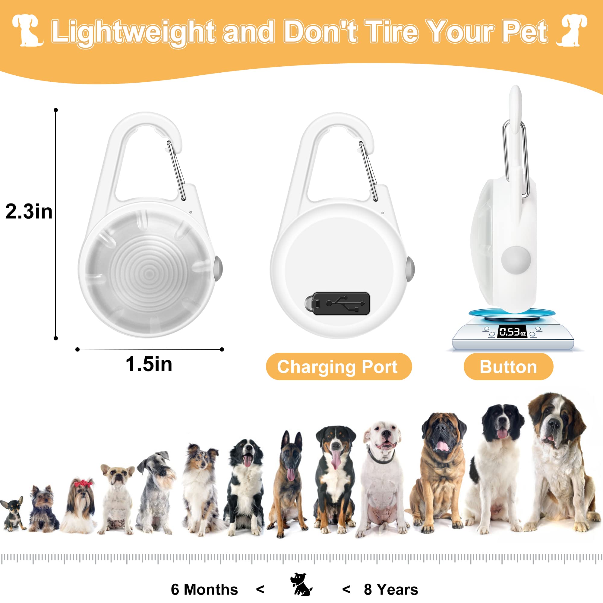 luz de collar rgb parpadeante para señalización con qiziyardall.