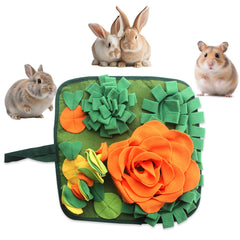 QMoveltyF tapete de forrajeo para conejos, ideal para exploración y juego
