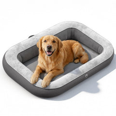 Cama inflable QPAU para perros con base ajustable para mayor comodidad.
