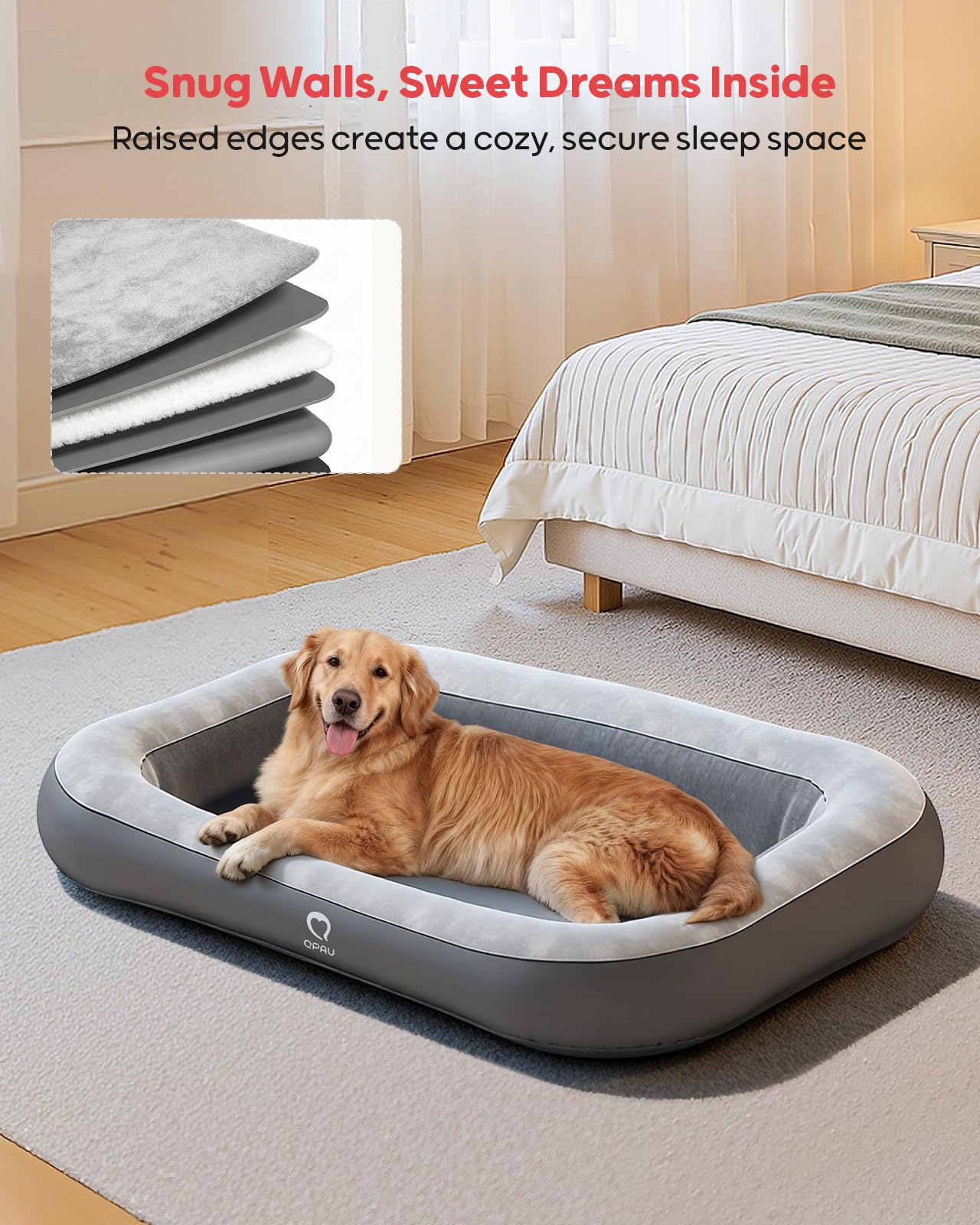 Materiales durables de la cama QPAU para aventuras.