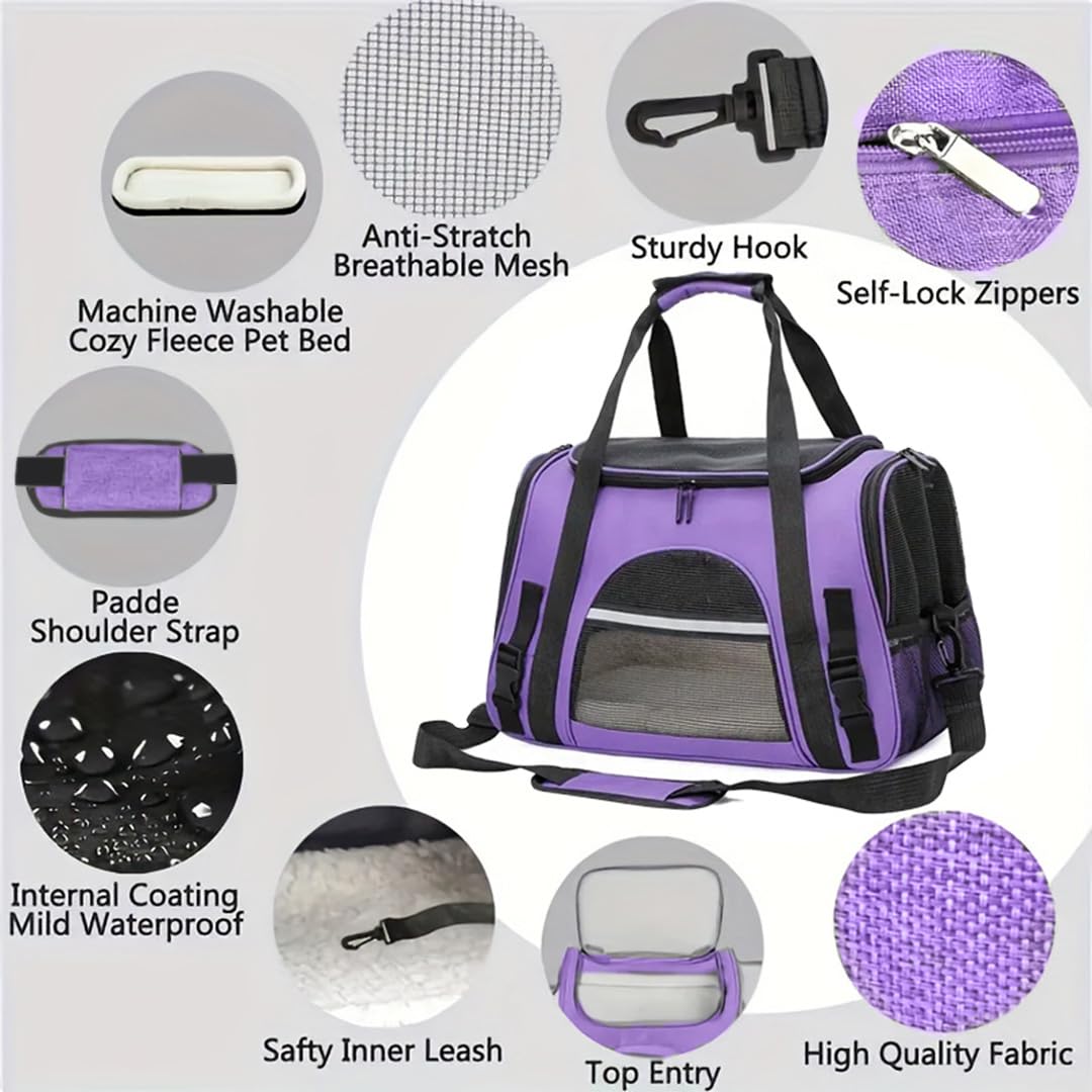 QQLe transportín mediano para gatos o perros de hasta 15 lb.