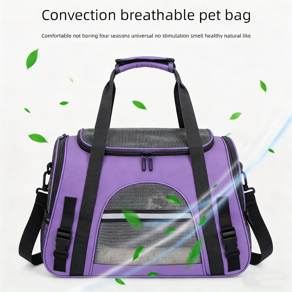 QQLe transportín para gato plegable, ahorro de espacio en casa.