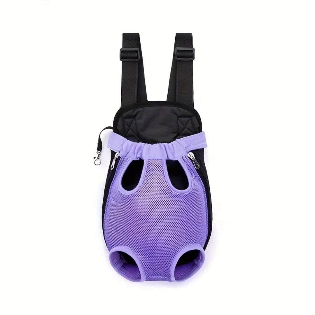 QQLe mochila porta-perro con malla ventilada y acceso frontal cómodo para paseos