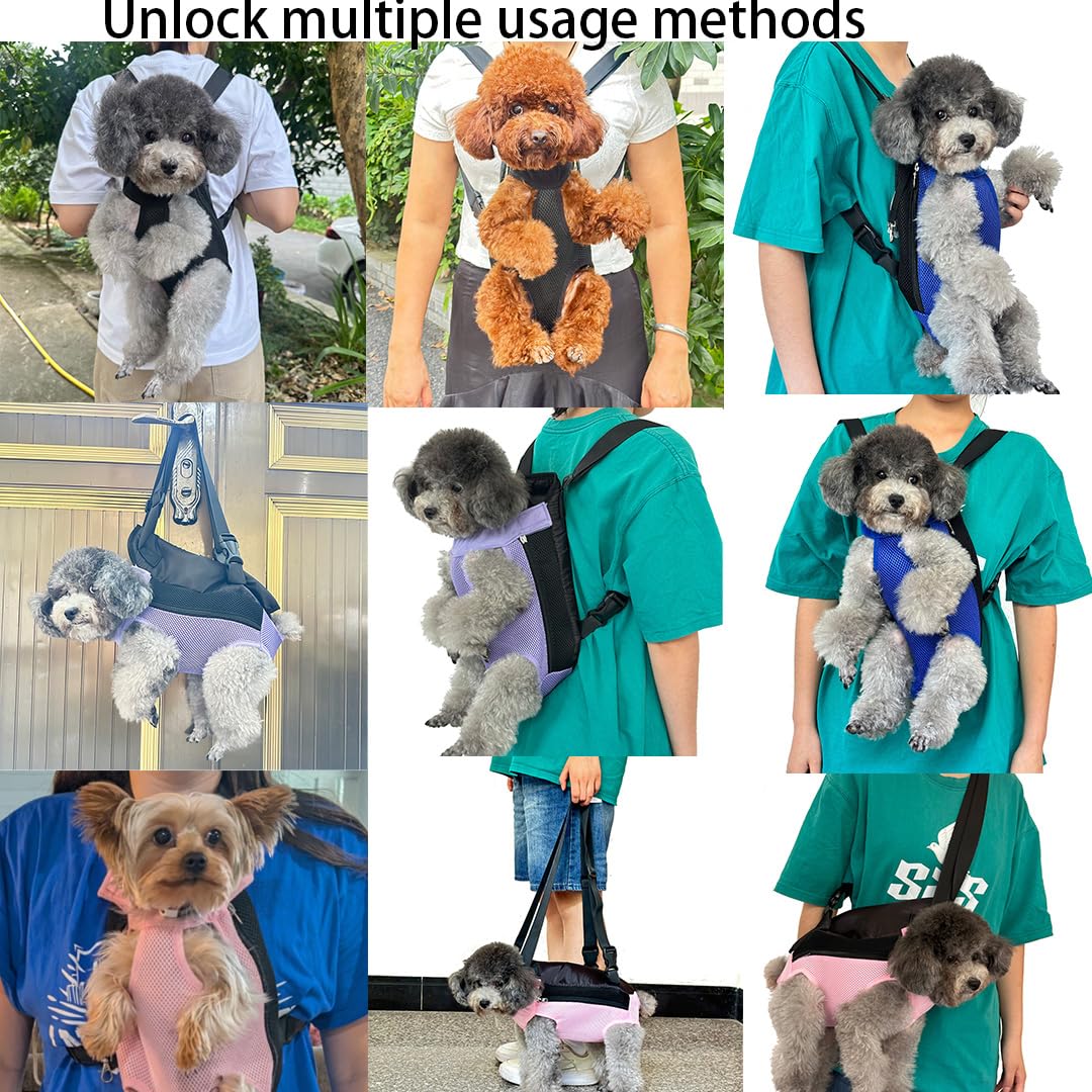 QQLe mochila porta-perro con correas ajustables para un ajuste seguro durante excursiones