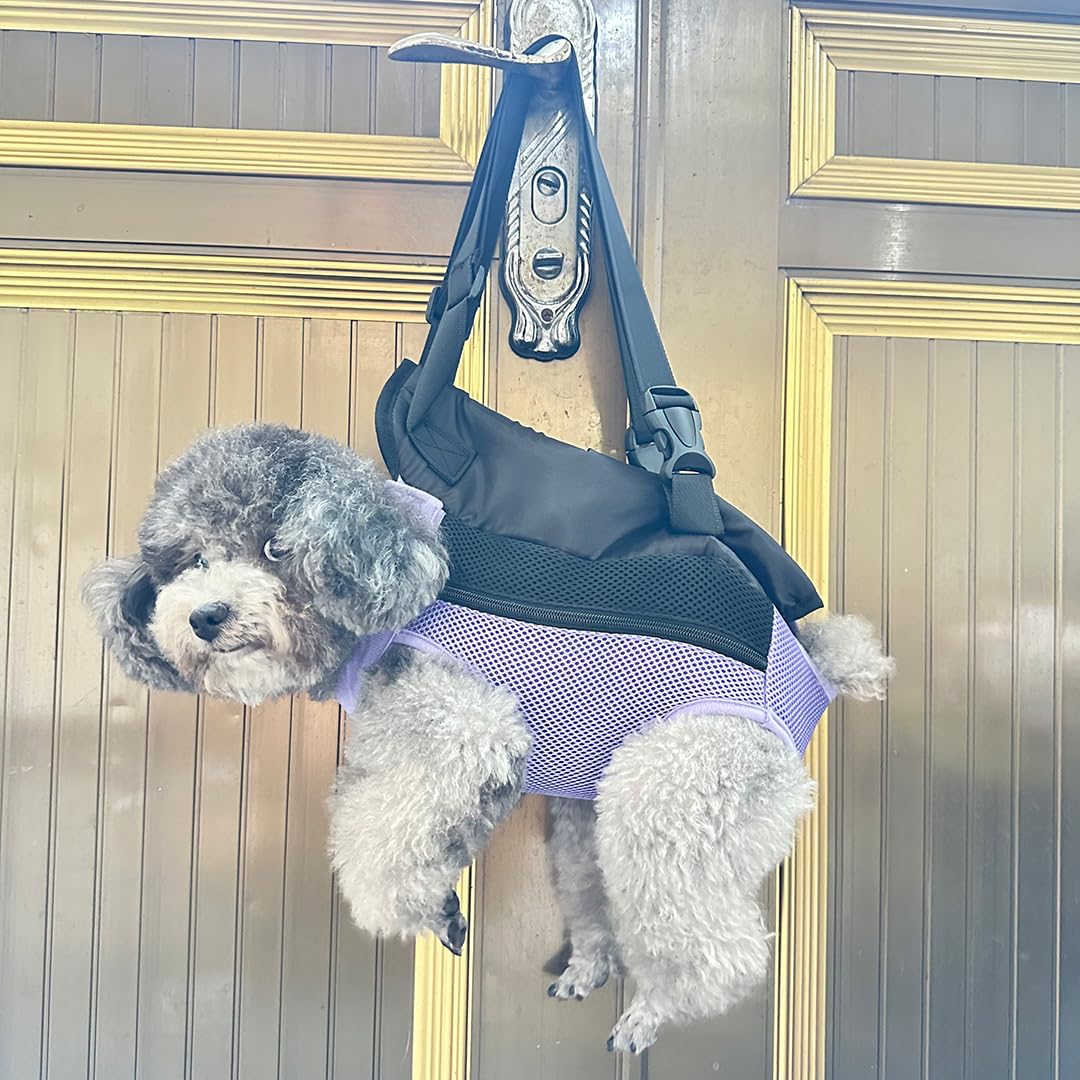 QQLe mochila porta-perro para exteriores con malla respirable y comodidad
