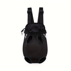 QQLe mochila transportadora para perro con malla ventilada frontal, ideal para visibilidad y confort.