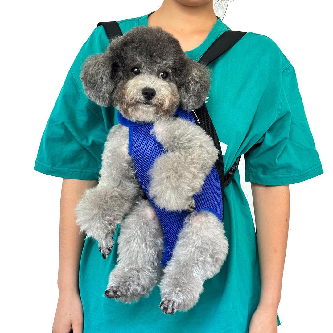 QQLe Pet Dog Carrier Backpack con correas ajustables para un ajuste cómodo.