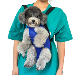 QQLe Pet Dog Carrier Backpack con correas ajustables para un ajuste cómodo.