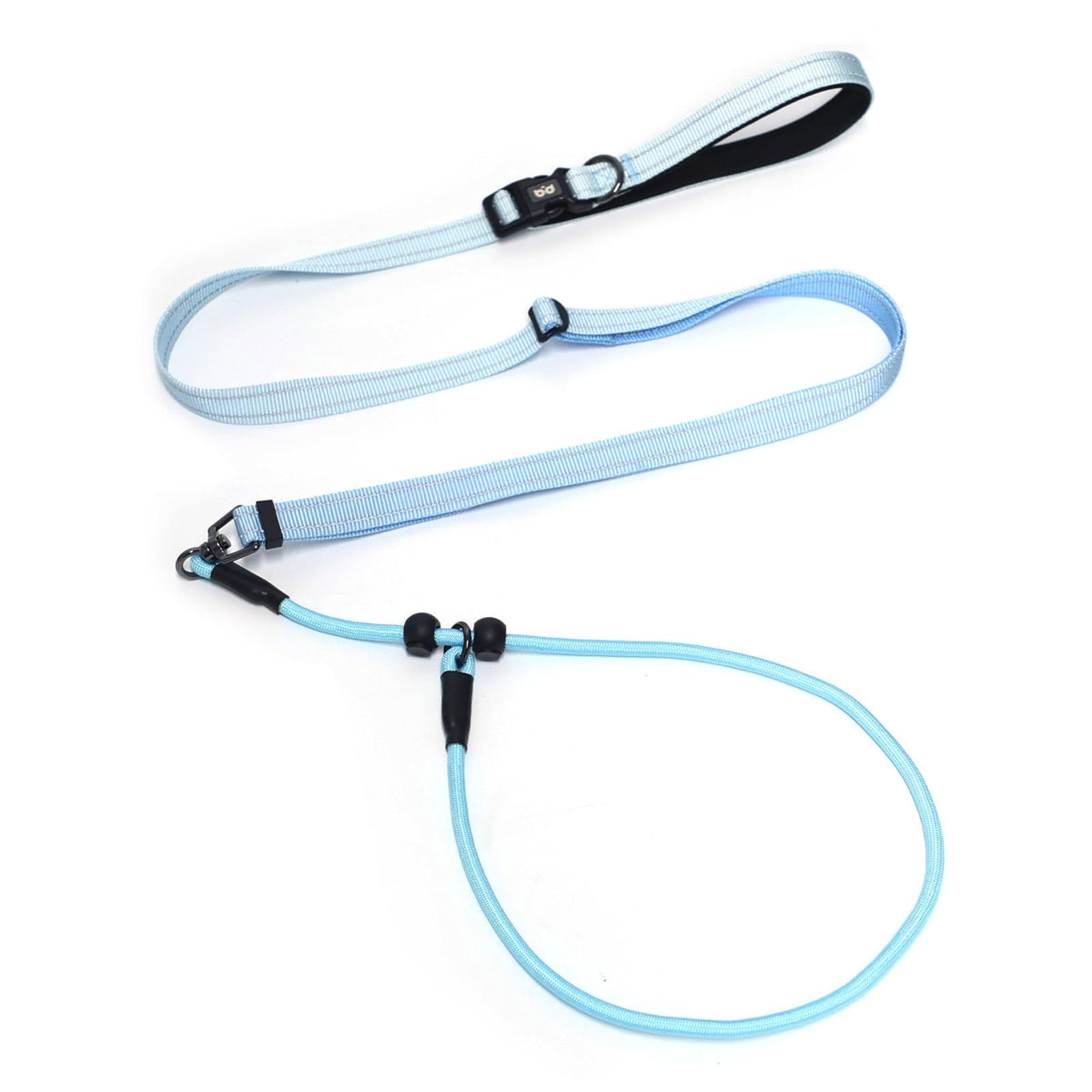 QQPETS, correa deslizante ajustable para perros, ideal para paseos con control cómodo.