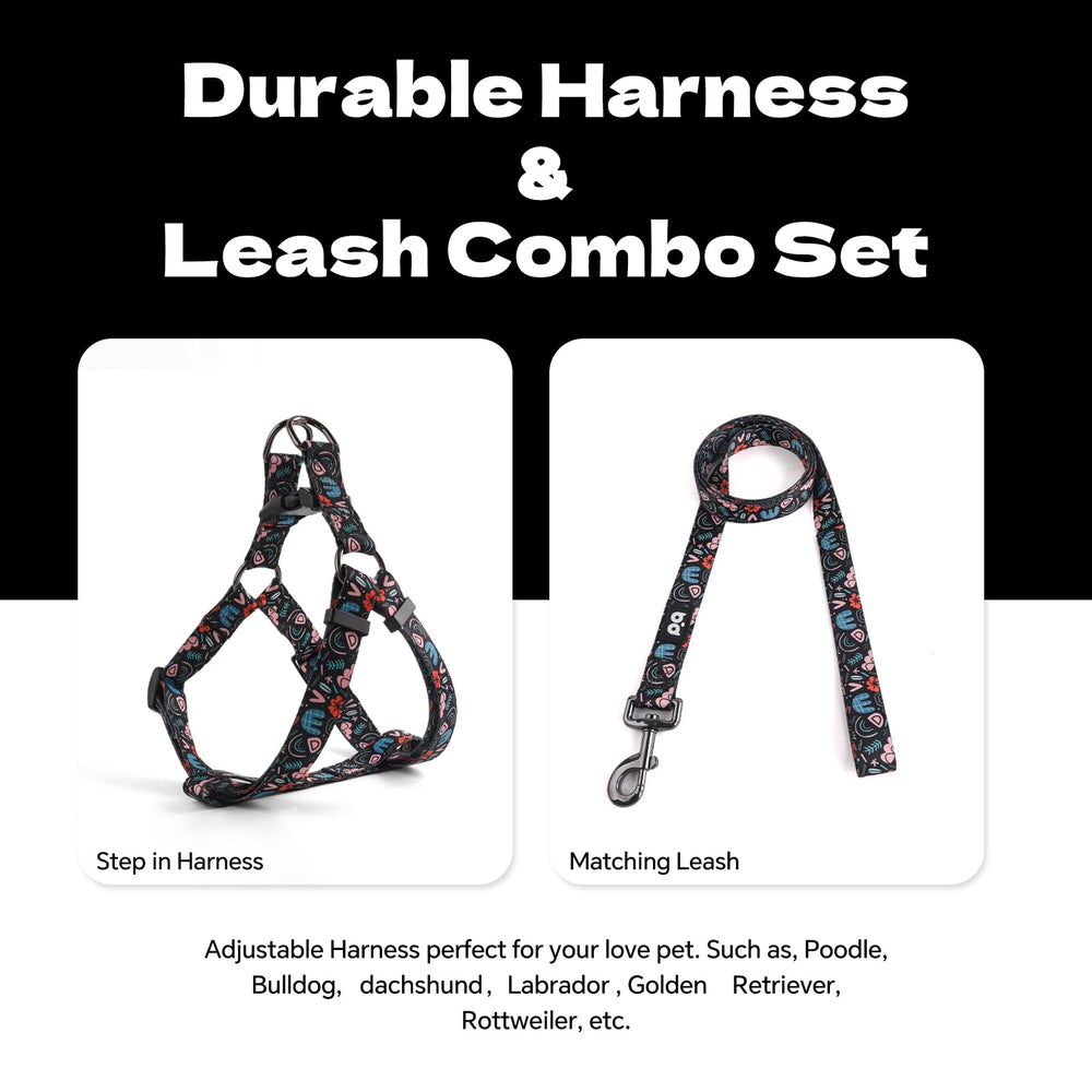 QQPETS arnés con diseño estampado para estilo único en cada paseo